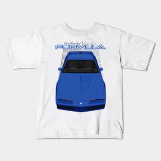 Pontiac Firebird Formula 3rdgen - Dark Blue Kids T-Shirt